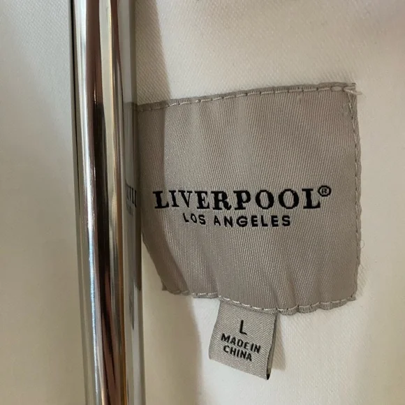Liverpool White Jacket with Label Detail - Picture 3 of 5